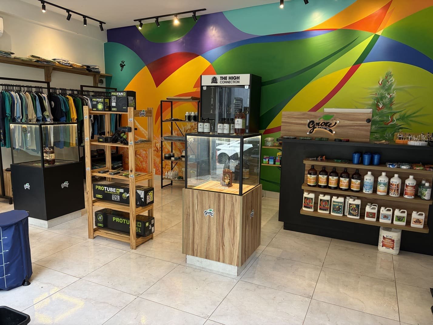 Fachada da Grow Store no Setor Oeste, Goiânia